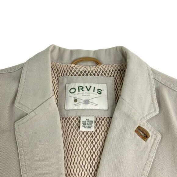 Orvis Sports Coat with Leather Elbow Patches Hunting Shooting Jacket - Picture 2 of 9